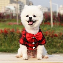 애완 동물 강아지 옷 영국 스타일 격자 무늬 개 셔츠 디자이너 개 옷 작은 대형 개 패션 애완 동물 웨딩 셔츠 개 의류