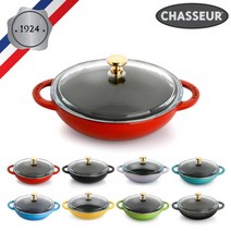 [차세르] 무쇠 주물 미니 WOK 18cm *색상선택가능*, 색상:그린, 상세 설명 참조
