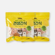 그르르 견생간식 기호성 좋은 강아지 고기간식 2개/ 3개세트, 2묶음, 닭가슴살 고구마 큐브 400g