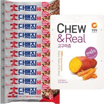 롯데 초단백질바 40gx10개 + 청정원 고구마츄 1개, 1