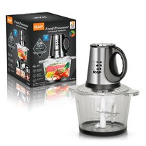 고기 분쇄기 민서기 전기 800W 푸드 프로세서 3L 도마 8 컵 대형 스테인레스 스틸 식품 단속기 바이 레벨 블레이드 포함, [01] Black, [01] 한국플러그