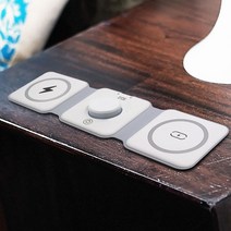 [공식] ZTOS 3IN1 맥세이프 충전기 고속 무선 충전패드 삼성 갤럭시워치 15W, 맥세이프 4in1(갤럭시워치 전용) 단품