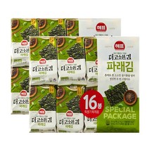 해표 더 고소한 파래김 16봉 2개/조미김 도시락김 식탁김