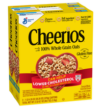 Cheerios 제너럴밀스 치어러스 시리얼 대용량 1팩당(576g) 2팩 패키지, 2개, 1.1kg