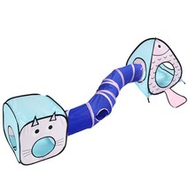 묘해냥해 고양이 숨숨 터널 하우스 특대형 터널파크 바스락 숨숨집 미로 동굴 터널, 1세트