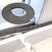 창문 현관문 외풍차단 문풍지 샤시 바람막이 모헤어 846101EA, 9mm x 1M, 본상품선택