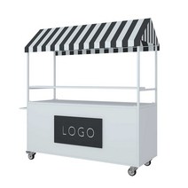 판촉 테이블부스 매대 행사 푸드트럭 플리마켓 가판대, 오렌지 레드 180x60x200