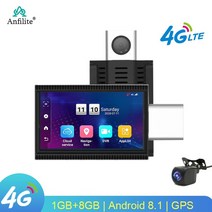 Anfilite-3 인치 4G 안드로이드 8.1 GPS 네비게이터 1GB + ADAS 대시 캠 1080P 나이트 비전 듀얼 렌즈, 01 4G 6M Back Camera_01 64G