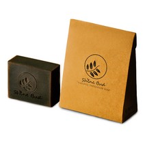 샤인버드 소나무 모닥불 천연 수제 숙성 파인타르비누, 1개, 100g