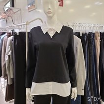 꾸즈 SH02 셔츠레이루즈핏티 CP395T1