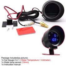 HD LCD 디지털 12v 굴삭기 자동차 트럭 타코미터 보트 모터 Rpm 디젤 모토 50-9999RPM 게이지 Tacometro, 03 2 in 1 gauge