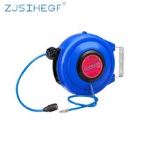 자동차 에어 호스 릴 가스 드럼 85mm 106.5mm 128mm pu 클립 얀 공압 도구 스팀 에어 건, pu12mm-8mm, 호스 길이 15m