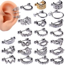 써지컬 피어싱 미니멀 1pc 귀 tragus cartilage ring 스테인레스 스틸