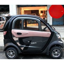 소형 전기차 사륜 미니 전동차 1인용 미니카 출퇴근, 스티어링휠자동차+45A납산배터리팩은약55km