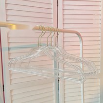 진주 옷걸이 옷가게 매장 구슬옷걸이 쇼윈도, 3개, 골드 옷걸이