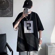 남자 스트릿 패션 커플티 시밀러룩 반팔 티셔츠 코디