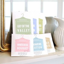 아로니카 센티드 옷장방향제 데이필데이 샤쉐 옷장방향제 15g 6개SET, 옷걸이형 대5p-클린코튼