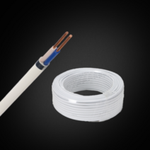 로맥스 CVF 1.5SQ 전기선 화이트 소량 절단 2C전선 M단위 70M 100M, 1.5SQ 2C 1타(70M)