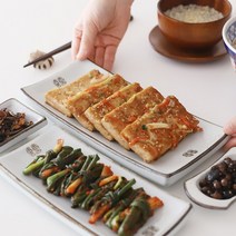 아우라기 아름다운 우리그릇 쌍희문 고백자 긴사각 생선접시 25cm, 쌍희문고백자긴사각접시25cm[1p]