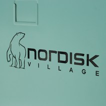 노르디스크빌리지 캠핑스티커, 300x100mm(검정)