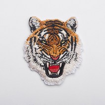 캠핑 와펜 자수패치 뱃지 벳지 엠블럼 성난호랑이소형