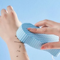 때밀이스펀지 집에서 얼굴 때 밀기 esponja exfoliante 소프트 바디 목욕, 푸른