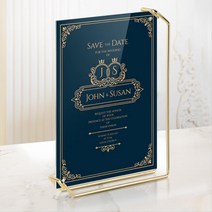 로맨틱 로즈골드 탁상용 미니 웨딩액자 DIY 케이터링 포토테이블 가족사진 카페소품