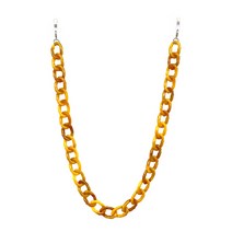 Karvin NEW 불규칙 아크릴 호박 안경 겸용 체인 안경 목걸이 안경 끈