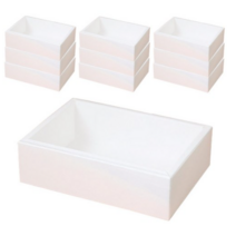 이홈베이킹 슬리브 화이트박스 직사각, 화이트, 30개입