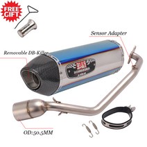 혼다 pcx 오토바이 요시무라 R77 125 150 125 150 2021-2022 배기 탈출 전체 시스템 머플러 프론트 미드, 03 C