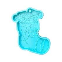 크리스마스 키 체인 수지 캐스팅 실리콘 곰팡이 펜던트 보석 금형 diy, 6