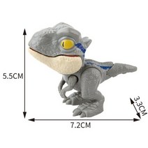4살남아선물 공룡인형 공룡피규어 어린이 손가락 공룡 트리키 티라노사우루스 모델 물고 있는 손 피젯 모사사우루스 쥬라기 디노 장난감 움직이는 관절, [10] M