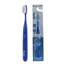 브라이트(bright toothbrush) 음파전동칫솔 칫솔/교체헤드(2개) 패키지, 브라이트 투스브러쉬 블루+교체모 SET