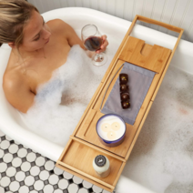 원목 반식욕 욕조 트레이, 1개, 혼합색상