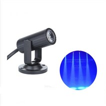 미니 LED 무대 스포트 라이트 경량 휴대용 각도 조절 램프 파티 댄스 플로어 RGB 1W 디스코 Dj 바 Ktv 조명 효과, [04] Blue light