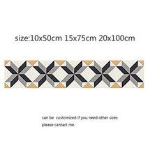 폴리싱타일 PVC 벽지 방수 스타일 DIY 박음 벽 타일 첨식첨화장식 허리 트임 라인 주방 욕실 장식, 5, 20x100cm