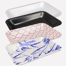 용기닷컴 PSP 스티로폼 사각접시 도시락 포장용기 8호, 흰색