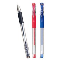 모래알마켓 UM-151 0.28mm 유니 시그노 중성펜 겔펜 3색 검 빨 파, 검정