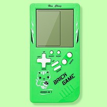 Twitch-레트로 휴대용 미니 핸드 헬드 비디오 게임 콘솔 8 비트 3.0 인치 컬러 LCD 키즈 플레이어 400 개 내장, 14 mini green