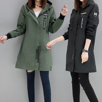 여성 봄 가을 간절기 아우터 야상 롱 점퍼 사파리 자켓 잠바