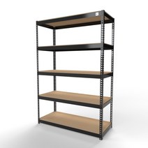 울트라랙 가로120x깊이50x높이180cm 5단 무볼트앵글 조립식앵글 선반 베란다선반 철제선반 가구, 흑색