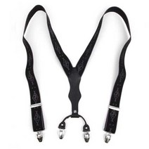 CLASSIC 빅 블랙 패턴 suspenders CH1953437