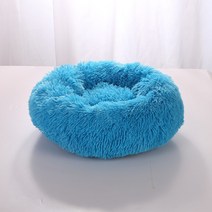 강아지 산소방슈퍼 소프트 개 침대 플러시 고양이 매트 대형견 래브라도 하우스 라운드 쿠션 애완 동물 제, 16 Blue_07 100CM