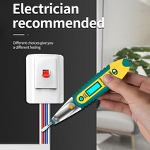 검전기펜12-250V 테스트 펜 다목적 LCD 디지털 디스플레이 전류전압측정 스크루 드라이버 전압 검출기 전기, 한개옵션0