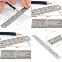 마트498 쇠자 15CM 눈금자 재단용품 공구가방 강철자 재봉부자재 재단용자