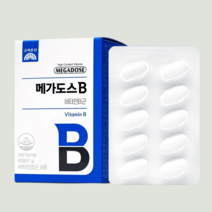고려은단 메가도스B 컴플렉스 60정 비타민B x 1개 (2개월분), 메가도스B 60정 x 1개, 쇼핑백 X, 메가도스B 60정 x 1개-쇼핑백 X