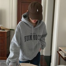 여성 프린트 기모 맨투맨 후드 티셔츠 루즈핏 긴팔