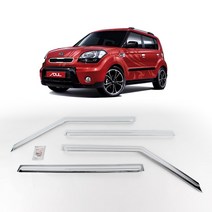 경동 썬바이저 자동차 빗물받이 윈도우 썬바이져, 기아 쏘울 썬바이저(4P) 크롬