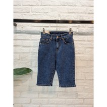 [반다리] 사방스판 바이커 5부 데님팬츠