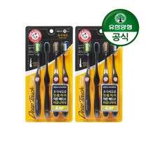 유한양행 [본사직영] 암앤해머 딥터치 베이킹소다 초극세모 칫솔 4입(잇몸케어) 2개, 단품